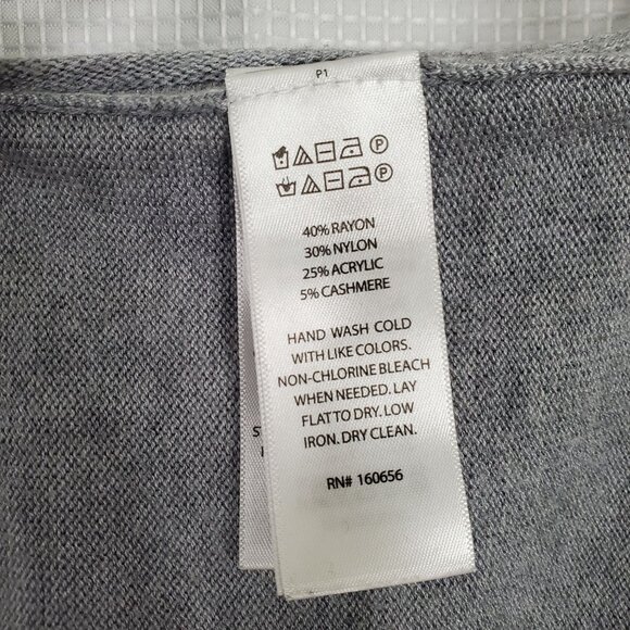 Rachel Zoe Size S Sweater Cozy Cashmere Blend Blessed Light Knit Rolled Edges - Picture 7 of 7